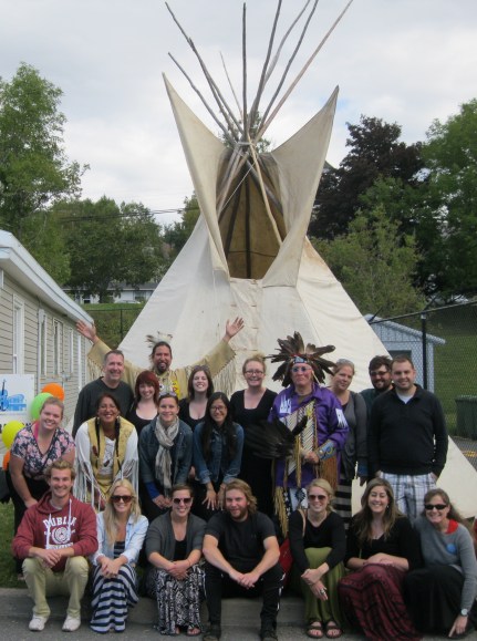Group photo taken with Jeff Ward from Membertou, NB